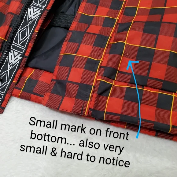 Burton White Collection Bit O Heaven Snowboard Jacket Men's L EUC Plaid - Picture 10 of 12